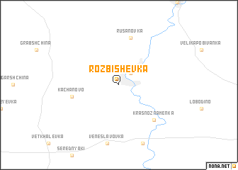 map of Rozbishevka