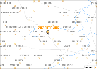 map of Rozbitówka