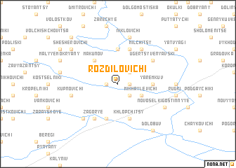 map of Rozdilovichi