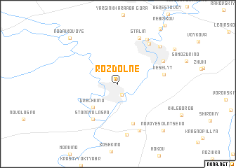 map of Rozdolʼne