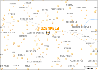map of Rožempelj