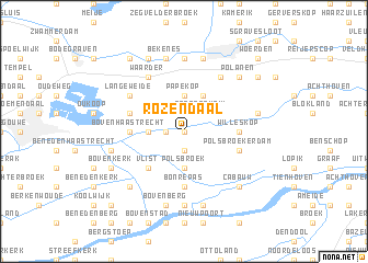 map of Rozendaal