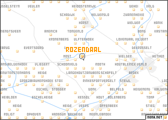 map of Rozendaal