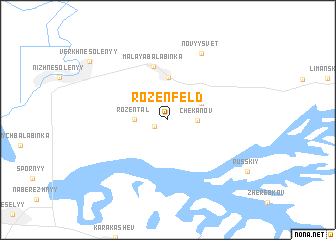 map of Rozenfel\