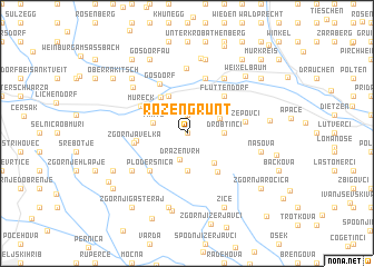 map of Rožengrunt