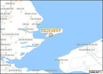 map of Rozewerf