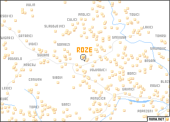 map of Rože