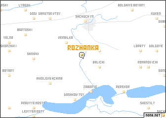 map of Rozhanka