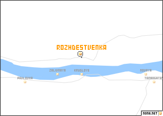 map of Rozhdestvenka