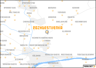 map of Rozhdestvenka