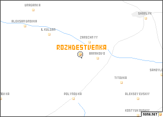 map of Rozhdestvenka