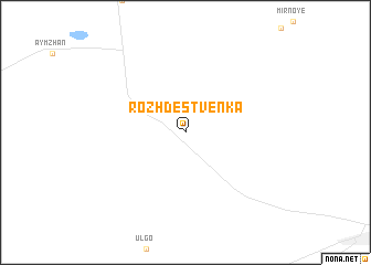 map of Rozhdestvenka