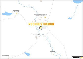 map of Rozhdestvenka