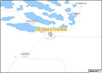 map of Rozhdestvenka