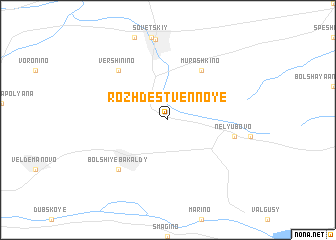 map of Rozhdestvennoye