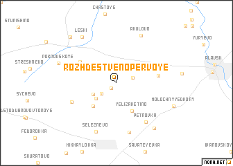 map of Rozhdestveno Pervoye