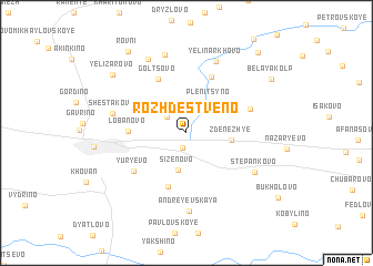 map of Rozhdestveno