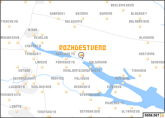 map of Rozhdestveno
