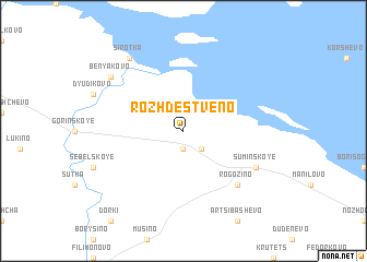 map of Rozhdestveno