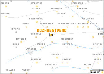 map of Rozhdestveno