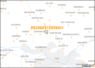 map of Rozhdestvenskiy