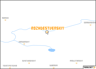 map of Rozhdestvenskiy