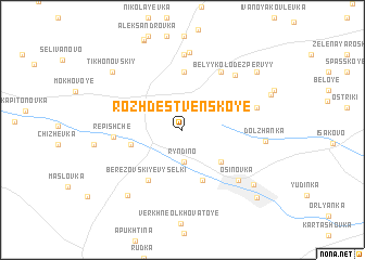 map of Rozhdestvenskoye