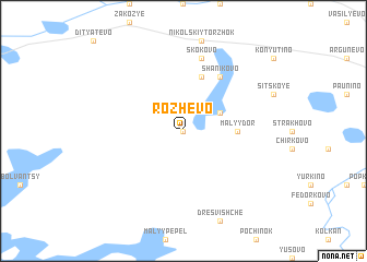 map of Rozhevo