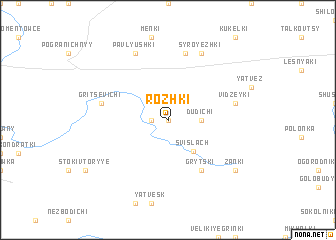 map of Rozhki