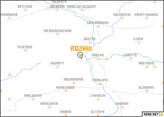 map of Rozhki