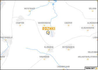 map of Rozhki