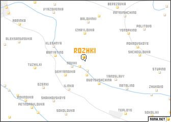 map of Rozhki