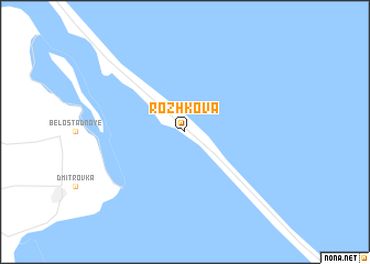 map of Rozhkova