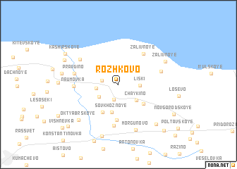 map of Rozhkovo