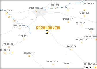 map of Rozhkovychi