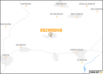 map of Rozhnovka