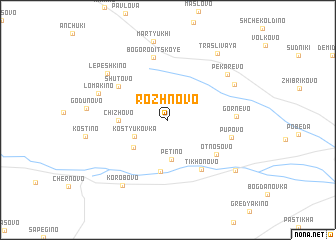 map of Rozhnovo