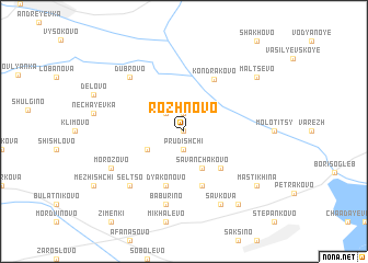 map of Rozhnovo