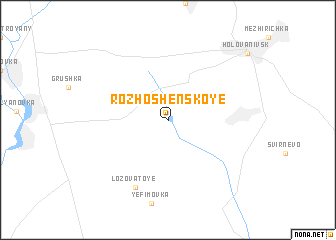 map of Rozhoshenskoye