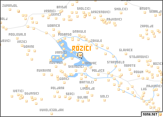 map of Rožići