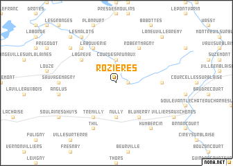 map of Rozières