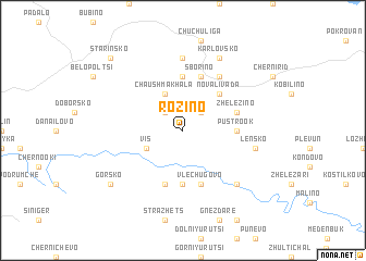 map of Rozino