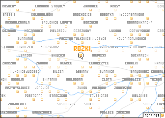 map of Rożki