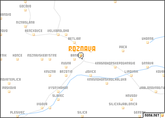map of Rožňava