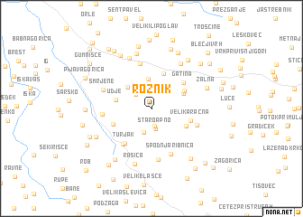 map of Rožnik