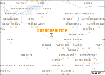 map of Rožňové Mitice