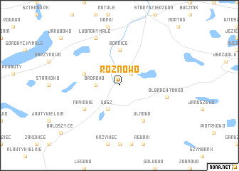 map of Różnowo