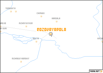 map of Rozovaya Pola