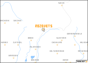 map of Rozovets