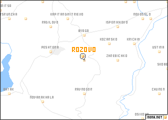 map of Rozovo